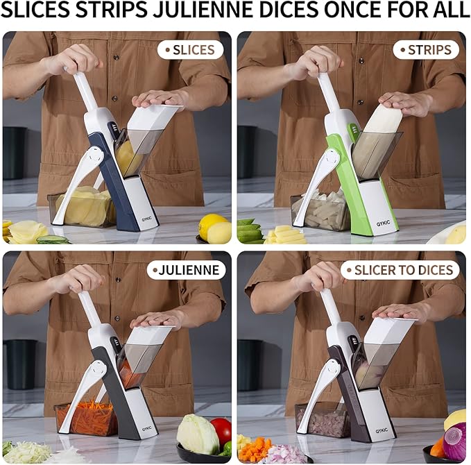 4-in-1 Adjustable Vegetable Chopper | Cut, Slice & Dice