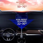 !احمِ زجاج سيارتك من شمس الصيف الحارقة Car Sun Shade, protect your Car from direct sun heat! 🔥
